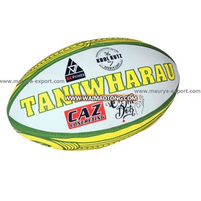 match rugby ball with logo